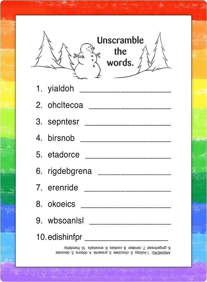 ZOCO - Holiday - Mini Activity Pads (50 Bulk Pack Without Crayons) - Christmas Party Favors, Goodie Bag Stuffers, Coloring, Games, Mazes, Word Search, Puzzles, Activities for Kids - Image 5